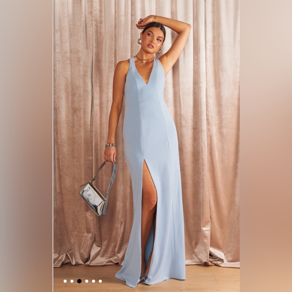 Show Me Your MuMu Light Blue Maxi Dress